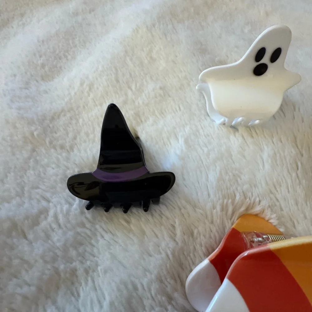 Hair Claw Clip, Halloween Witch Hat,Black and Purple